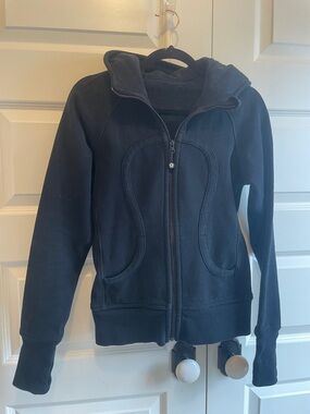 lululemon athletica Black Full-Zip Hooded Jacket